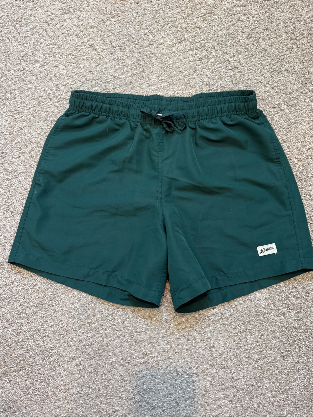 Classic Men’s Swim Shorts in Dark Green - Bather
